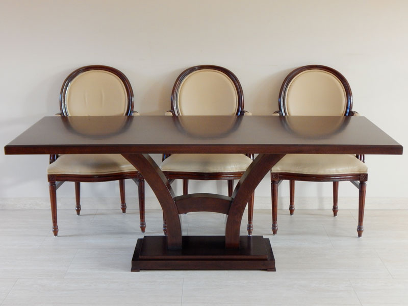 Art Deco 8 személyes étkezőasztal – tárgyalóasztal [C-21]